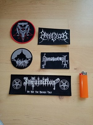 Black Metal Patch Set Inquisition Beherit Armagedda Grausamkeit Vermapyre