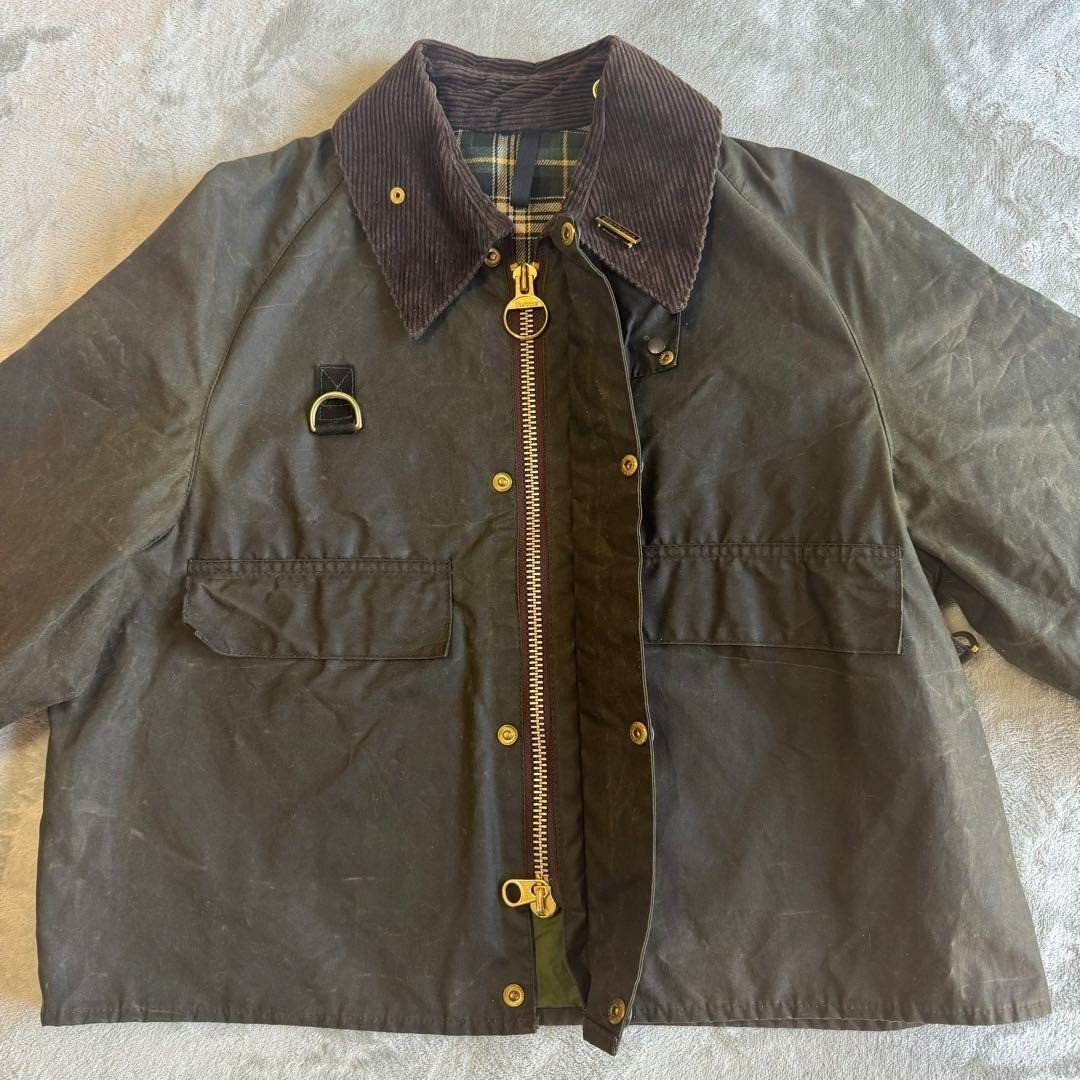 90s Barbour A130 Spey Jacket Sage M Made in England Vintage