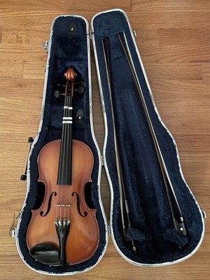Glaesel 3/4 Violin Set for Beginners with Hard Case, 2 bows, and Shoulder Rest