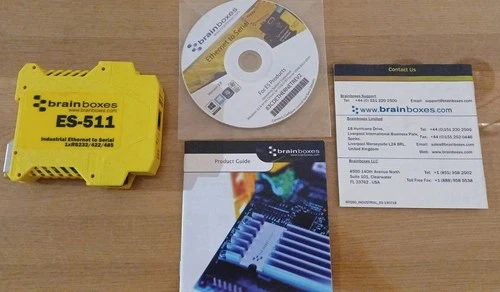 Brainboxes ES 511 Industrial Ethernet to Serial 1xRS232/422/485.