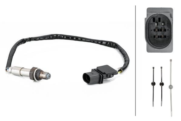 Lambdasonde Vorne Links Rechts Hella 6PA 358 103 101 FÜR Audi Sauerstoffsensor-image