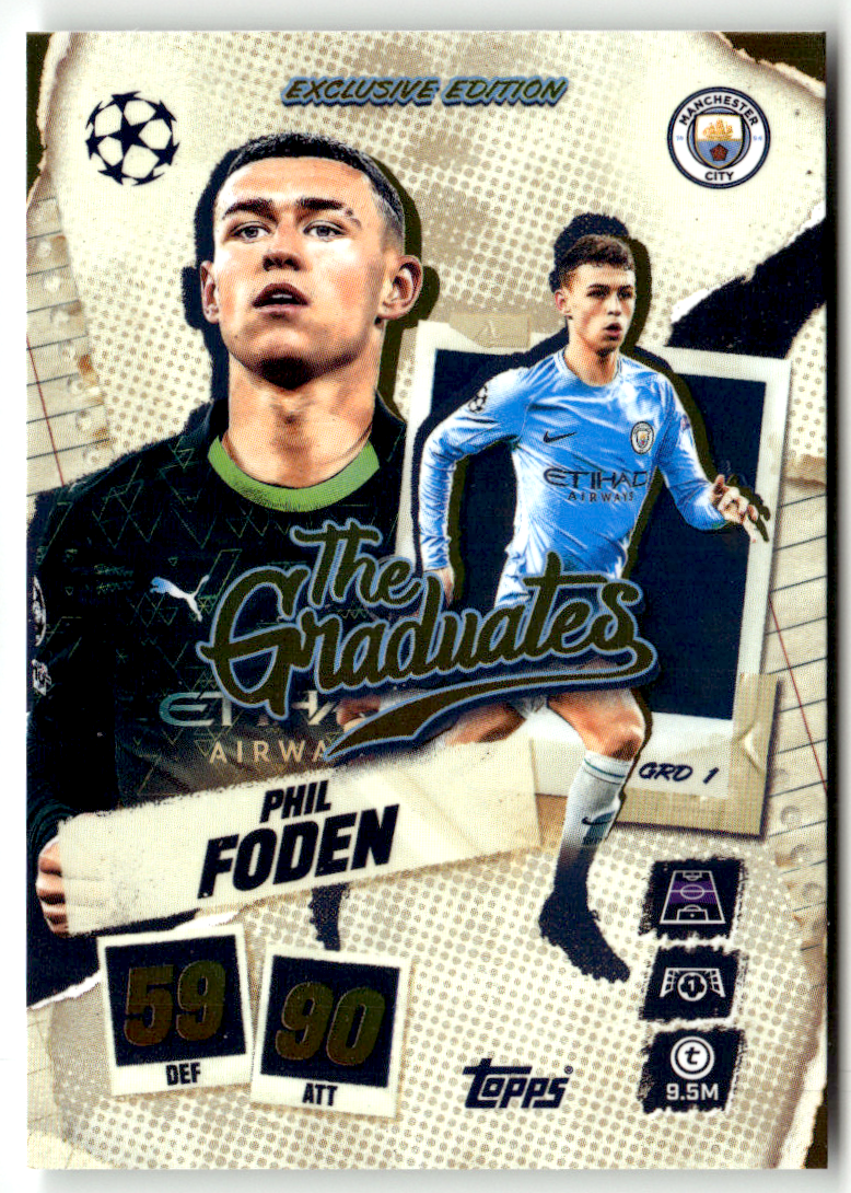 Topps Match Attax CL 2025-26 No. GRD 1 Phil Foden The Graduates | eBay
