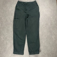 Toast Trousers Womens 12 Dark Green Cotton Drill Carpenter Cargo Workwear Pocket