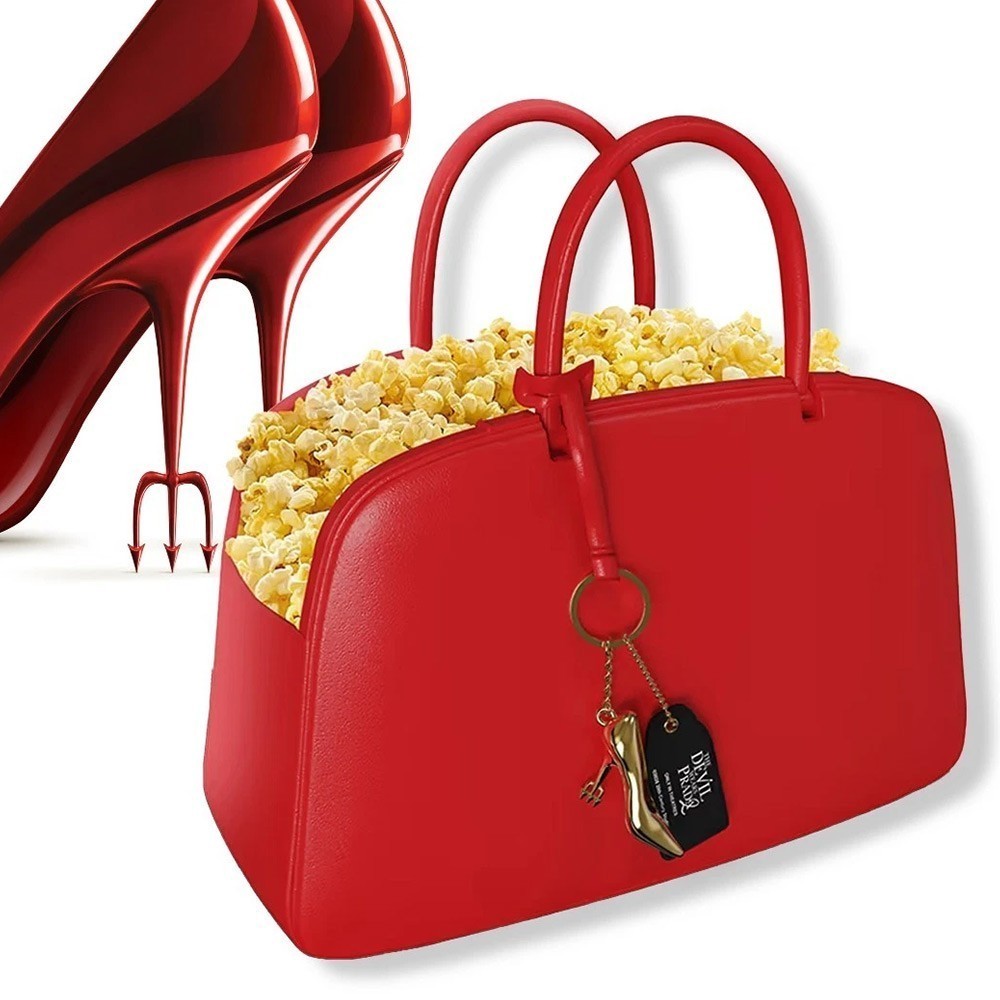 “The Devil Wears Prada 2” Handbag-Inspired Popcorn Bucket Leather Edition