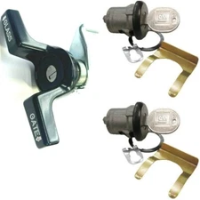 S10 Blazer S15 Jimmy 83-94 Door Cylinder Pair & Rear Lock Set Black 2 GM Keys