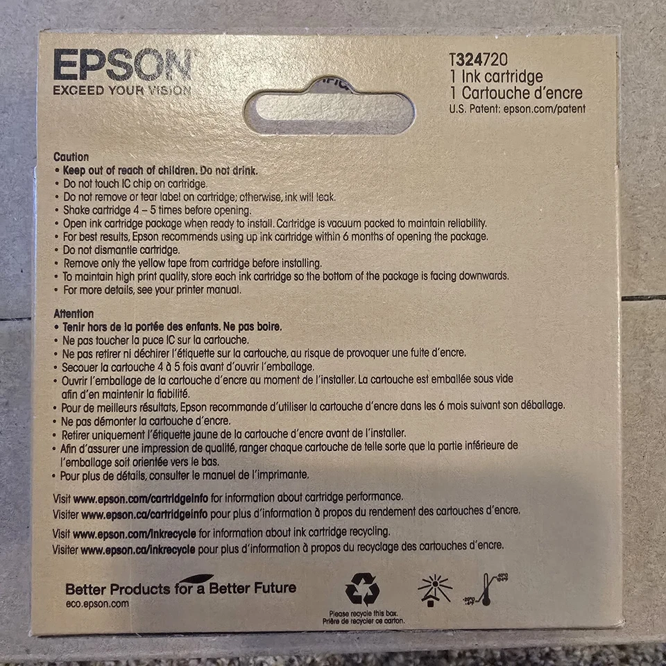 2 Pack Epson T324 Red Ink Cartridge Genuine 324 SureColor P400 Exp 03/2027 - Image 3 of 3