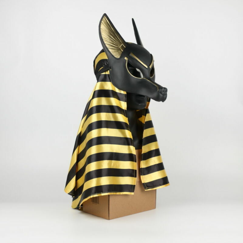 Maschera Anubis Prom Costume egiziano Festa di Halloween Maschera Maschera Anubis Prom Costume egiziano Festa di Halloween Maschera
