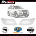 Fits Mitsubishi Pajero NS NT NW NX 2006 - 2021 Headlight Protector Pair*