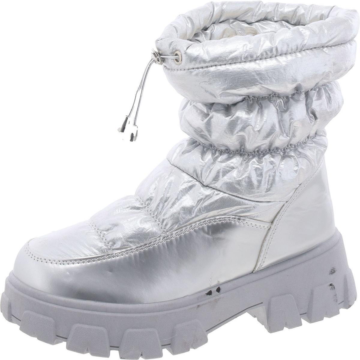 Женские серебристые теплые зимние ботинки Wild Diva Lounge 7 Medium (B, M) BHFO 2644