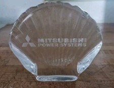Vintage Mitsubishi Logo Advertising Clear Gla...