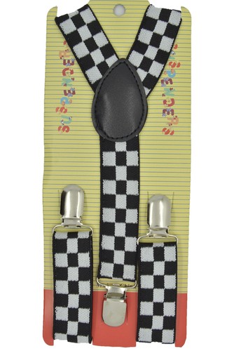 CUTE Baby Children Boys & Girls PolkaDot & Checkers Y-Back Elastic Suspenders 11 - Picture 9 of 11