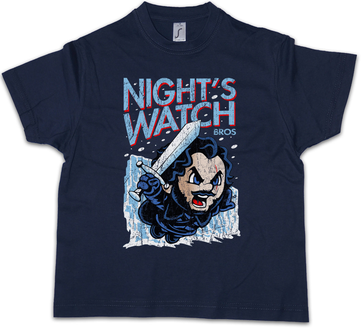 Night's Bros Kids Boys T-Shirt Game Jon of The Wall Snow Fun Sword Ice  Thrones | eBay