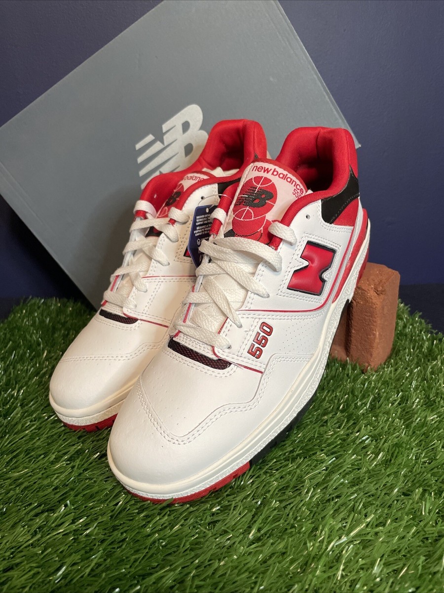 New Balance 550 White Red Men display picture 2