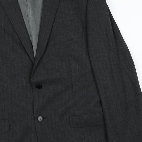 George Mens Grey Polyester Blend Suit Jacket Size 42 Reg - Picture 10 of 12