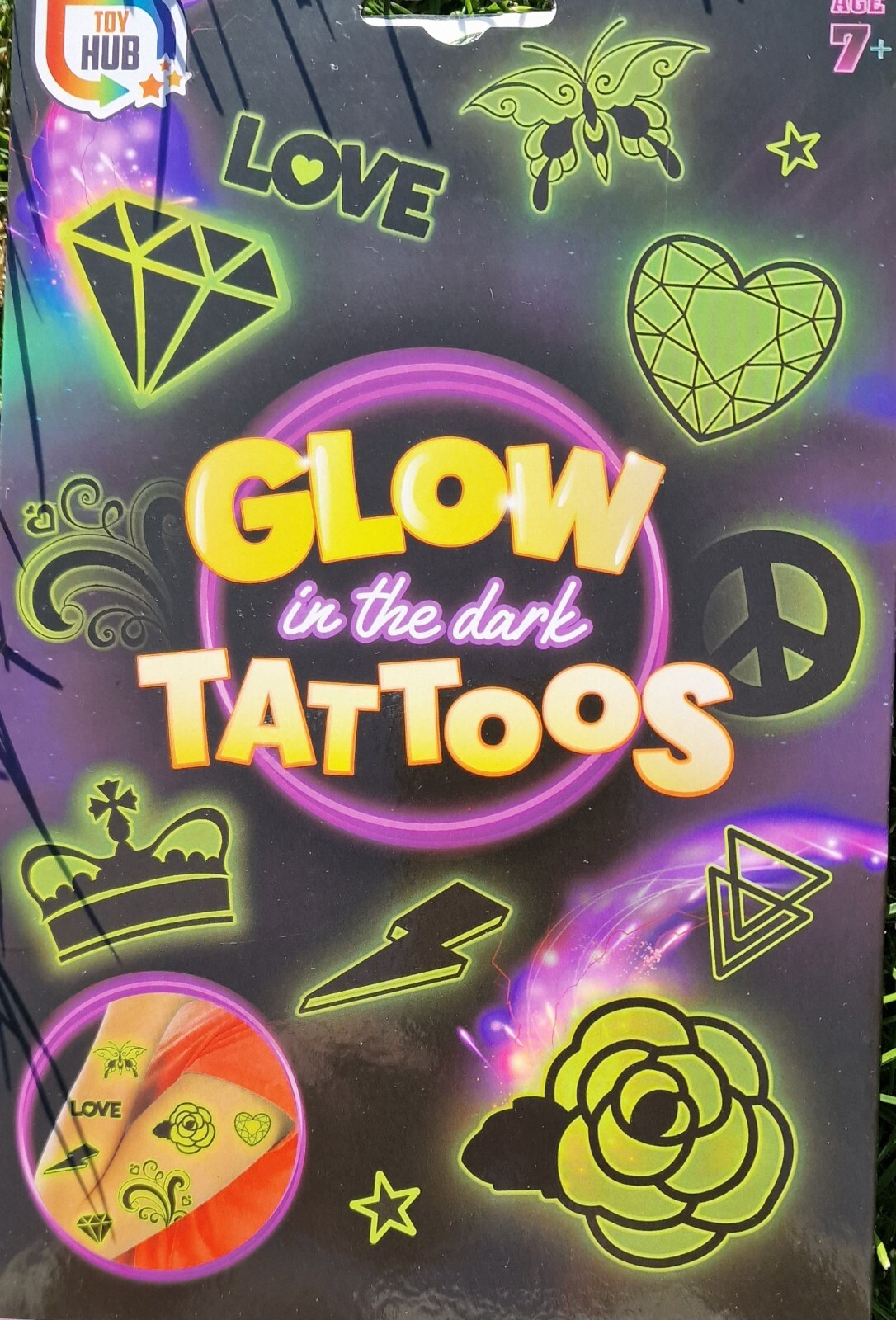 Children's Glow In The Dark Tattoos Come To Life After Dark