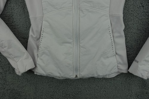 Lululemon Another Mile Jacket Womens 4White Two-in-One Hooded Full Zip Nylon - Picture 4 of 14