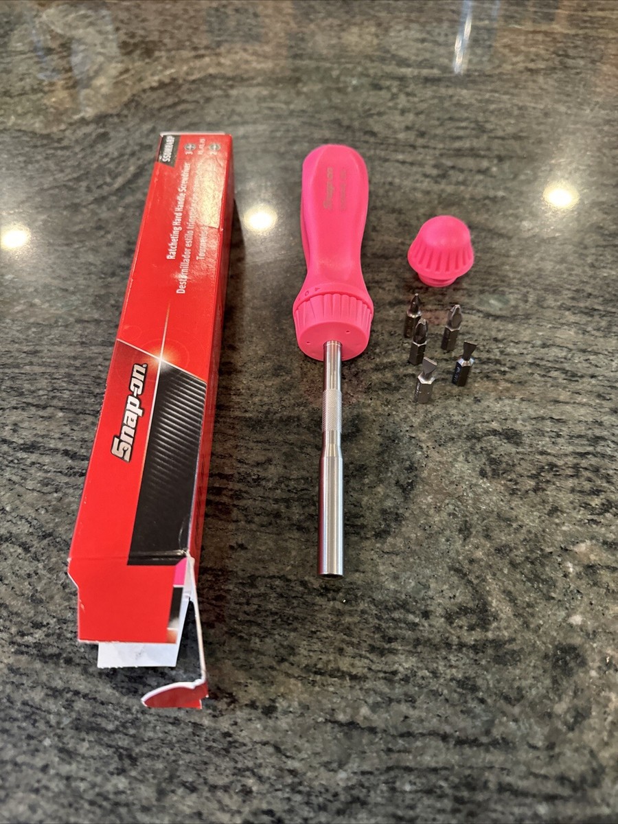 Snap On Ssdmr4bp pink ratcheting screwdriver with 5 Bits | eBay Snap On Ssdmr4bp pink ratcheting screwdriver with 5 Bits | eBay