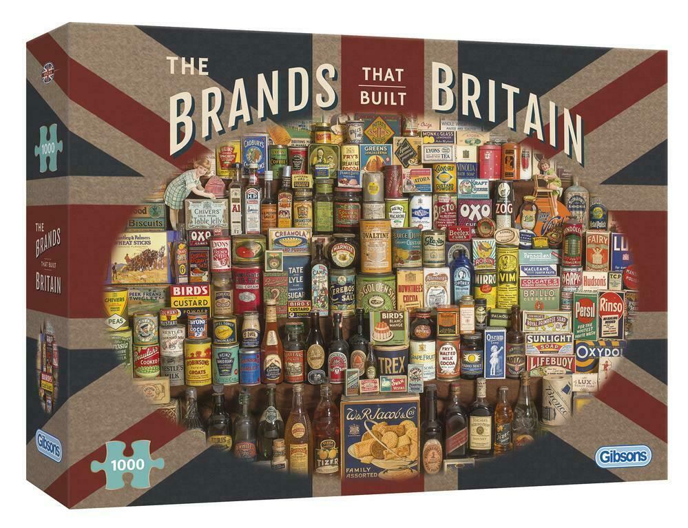 Gibsons The Brands That Built Britain 1000 Piece Jigsaw Puzzle Toys G7073