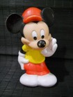 VINTAGE MICKEY MOUSE 5 INCH TALL, RUBBER TOY PLAYSKOOL HONG KONG EXCELLENT COND. — photo 3