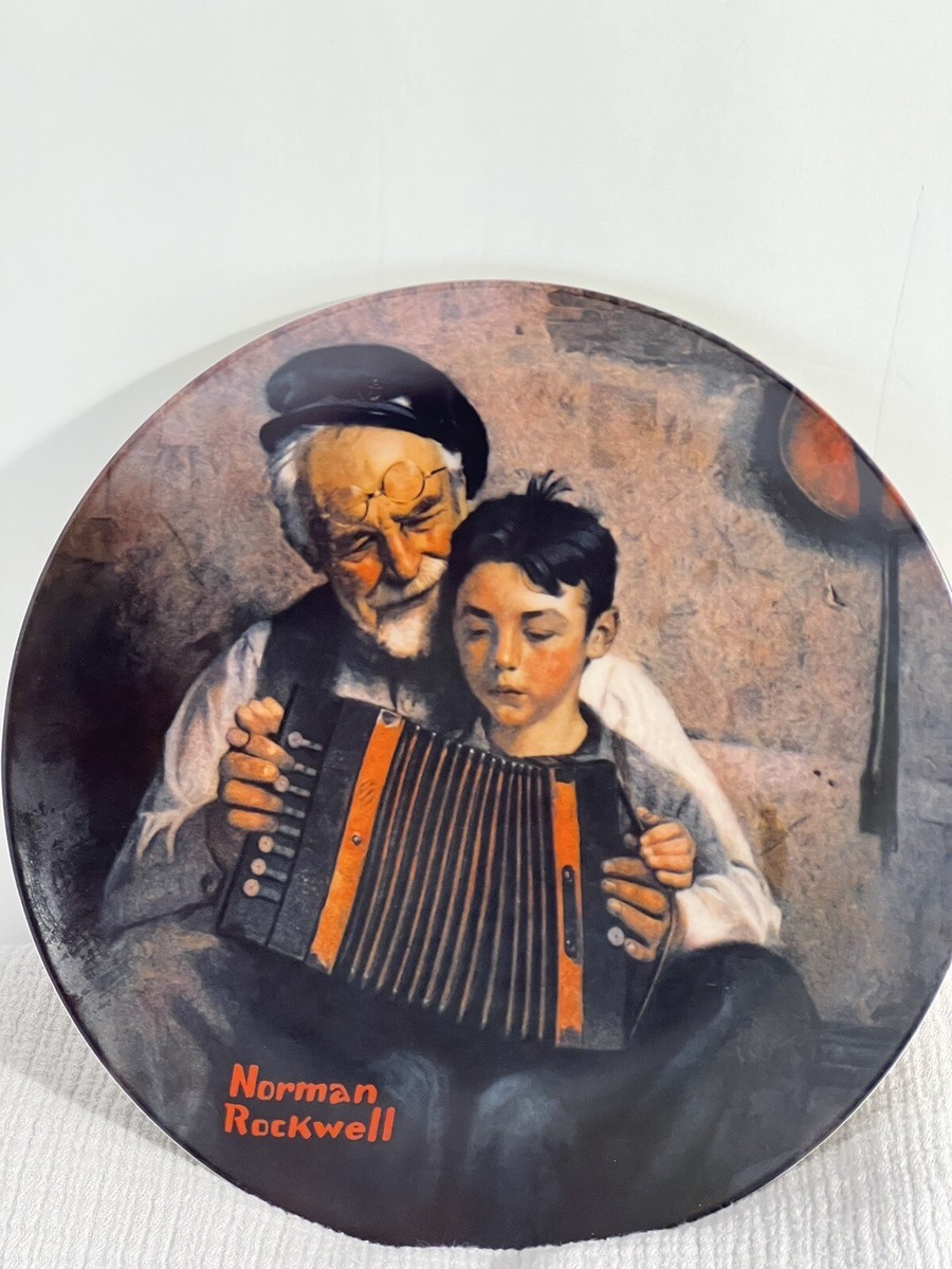 Vintage Norman Rockwell Plate - “The Music Maker “ - LIMITED