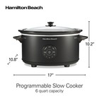 6 Quart Set & Forget Programmable Slow Cooker, 15 Cooking Options