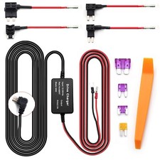 Dash Cam Hardwire Kit,12ft Micro USB Hardwiring Kit Fuse for Dashcam,Car Char...