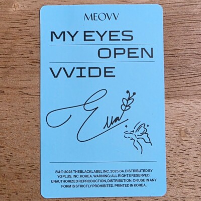 Ella Official Photocard Meovv 1st EP Album My Eyes Open VVide
