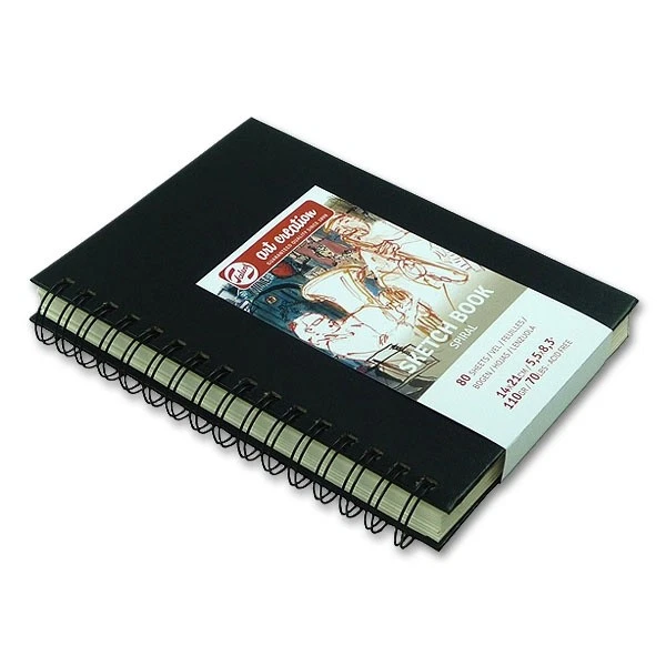 TALENS (0,06€/Blatt) Skizzenbuch Art Creation 14x21cm Spiralbindung, 110g/m² 80 Blatt