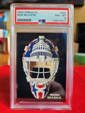 1992 Pinnacle Masks Don Beaupre PSA 8 #268 Washington Capitals 