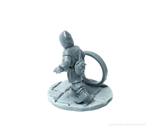 Tiny-Furniture - TF-F21 - Boy with Hoop - UNPAINTED - Picture 2 of 3