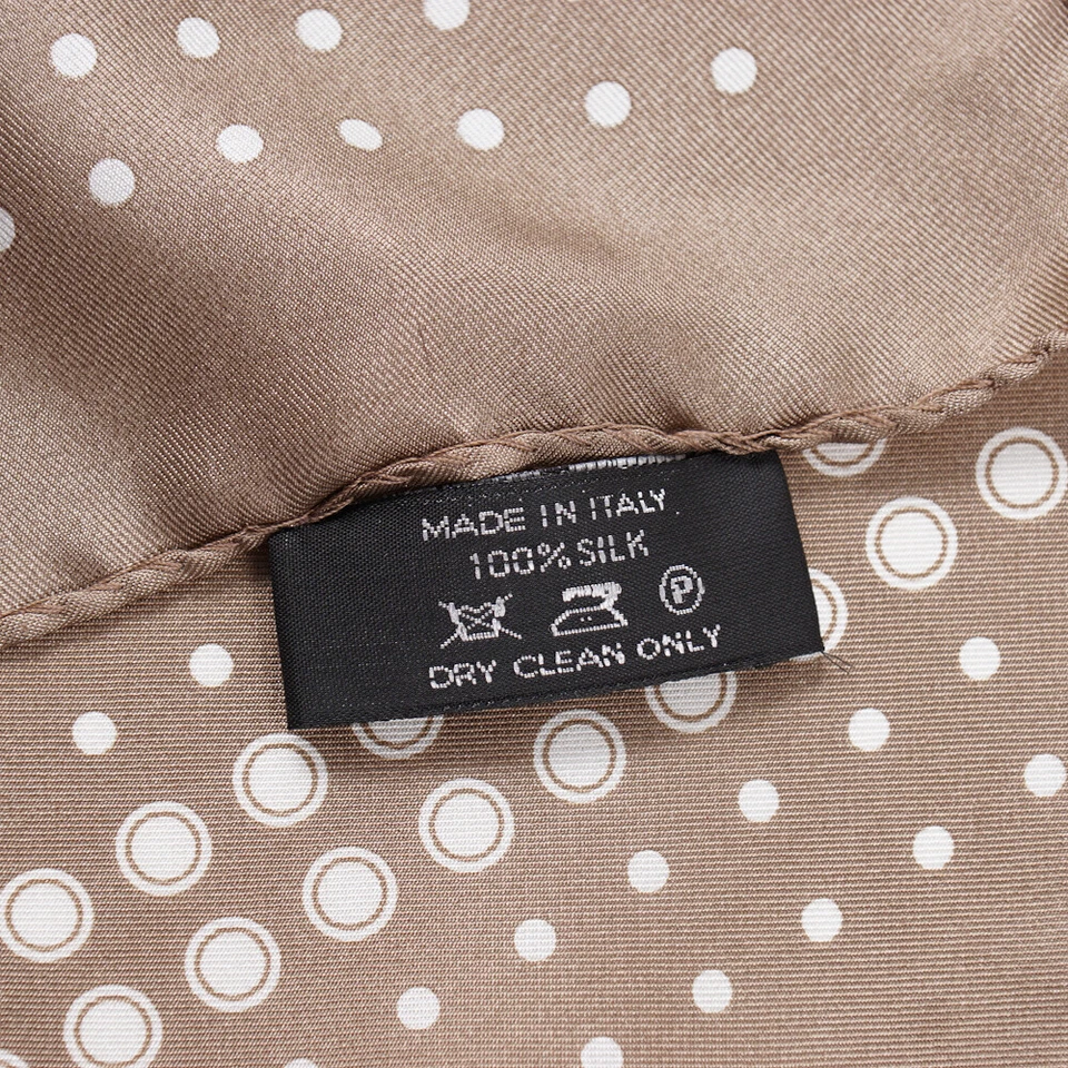 Новый $180 TOM FORD светло-коричневый и белый точка печати шелковый карман квадратный - Изображение 4 из 4