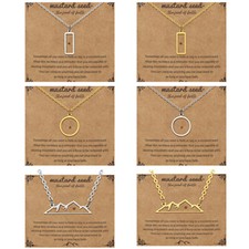 Christian Mustard Seed Necklace for Women Move Mountains Faith Pendant 18-20"