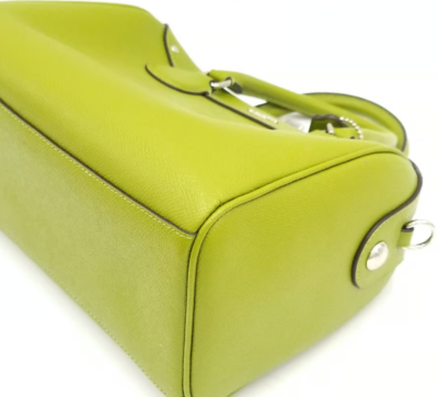 Coach Mini Lime Green Bennett Leather Crossbody/Satchel | eBay