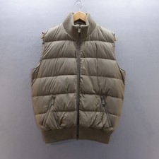 Aspesi Womens Down Gilet Xl Beige Puffer Jacket Bodywarmer Quilted Waistcoat