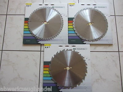 3er Set HM- Kreissägeblatt 350x30 Z 16/350 x 30 Z 32/350 x 30 Z 54 Stehle