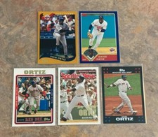 David Ortiz Topps Base Card Lot! 2002 2003 2005 2007 Twins Red Sox HOF *READ