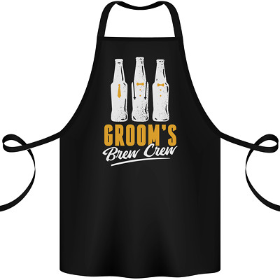 Grooms Brew Crew Bier Baumwolle Schürze 100% Bio