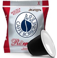 200 Caffè Borbone Rote Mischung Kapseln Kompatibel Nespresso Maschinen