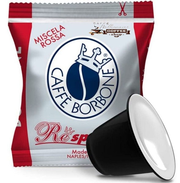 200 Caffè Borbone Rote Mischung Kapseln Kompatibel Nespresso Maschinen-image