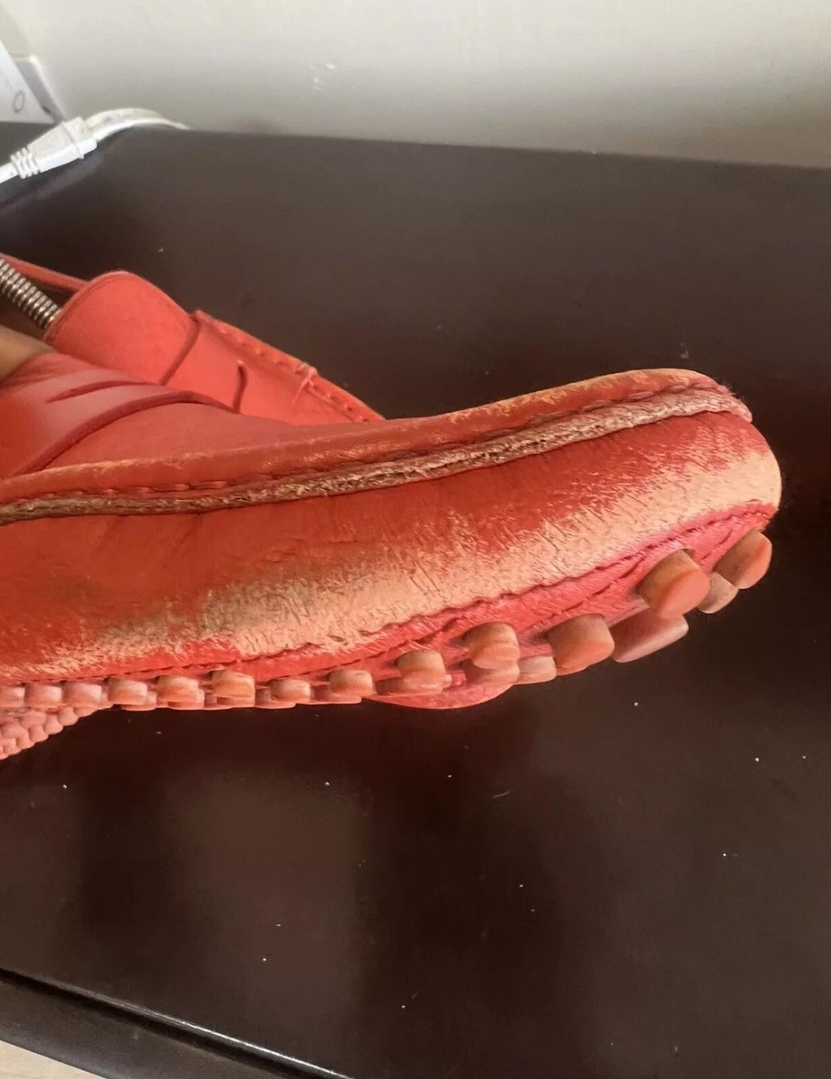 Gucci’s diamanté RED leather driver Shoes Gucci Red Diamante Leather High Top Sneakers Size 42 Gucci  main image 2
