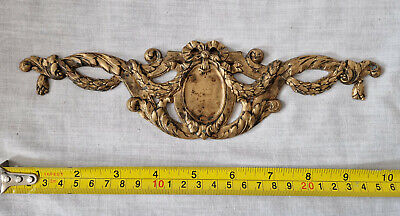 Buy Antique 19th French Ormolu Mount Bronze Gold Plaque Dore Gilt Furniture Pediment