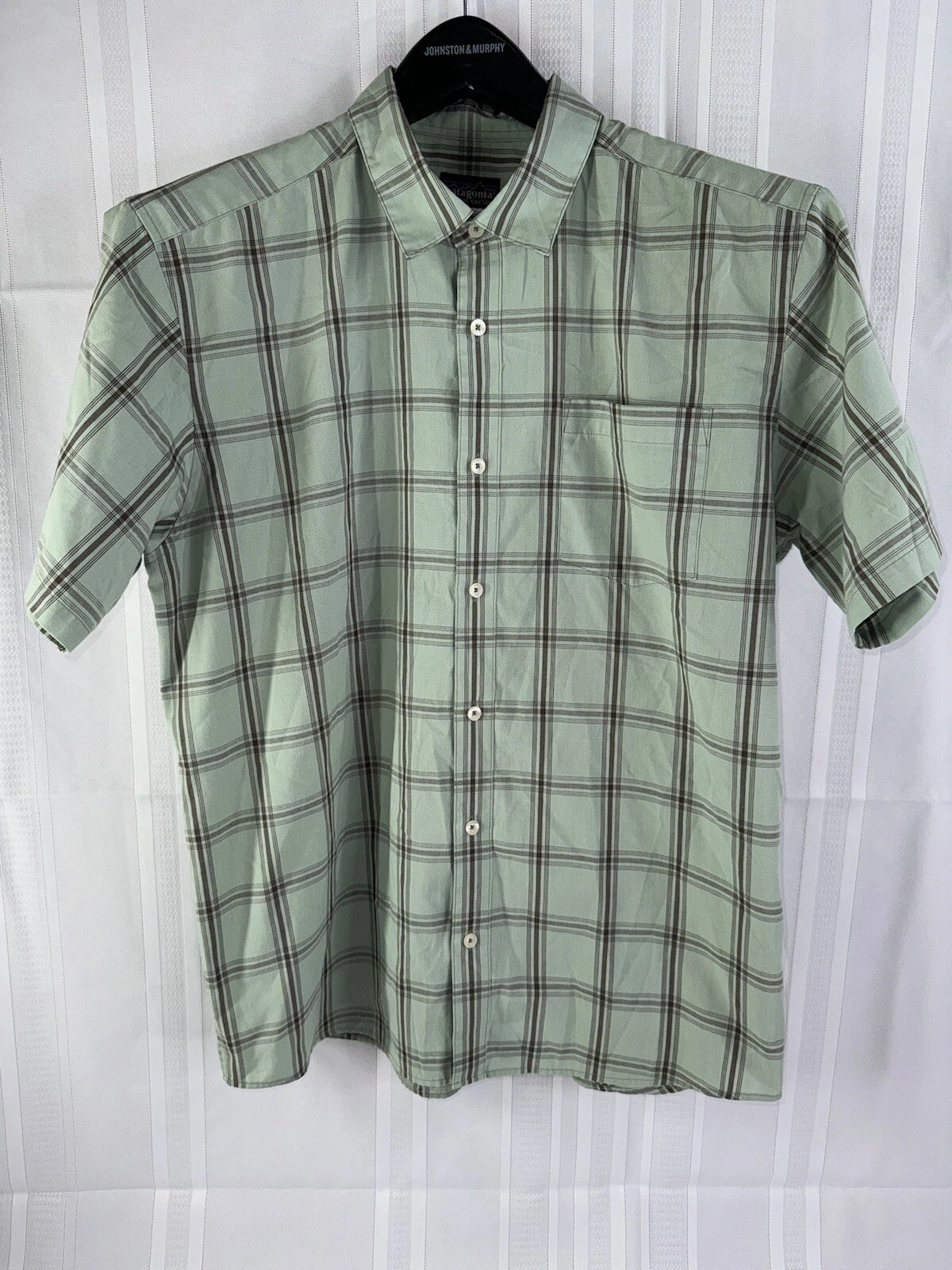 Patagonia Shirt Men’s Large Plaid Long Sleeve Organic Cotton Outdoor Mens