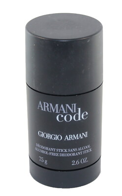 ARMANI CODE BY ARMANI  2.6oz/75 g ALCOHAL FREE  DEODORANT STICK MEN 