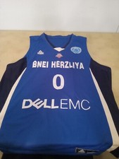 Jeff Adrien WORN Game day Bnei Herzliya Israel Pro Basketball Away Jersey 