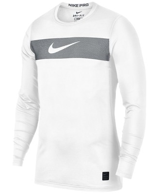nike pro warm white