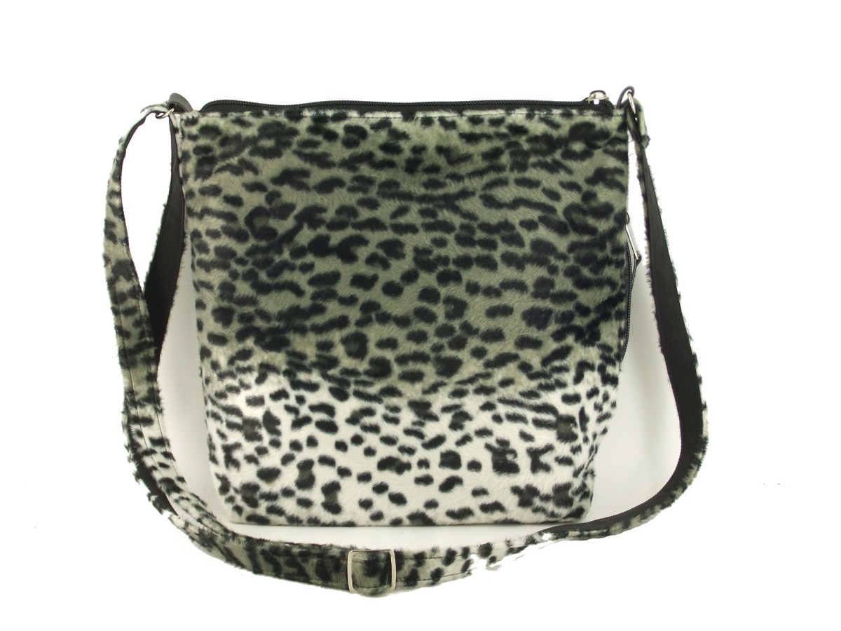 Jungle Leopard Print Crossbody Bag - Faux Fur Shoulder Purse For Women - View #6