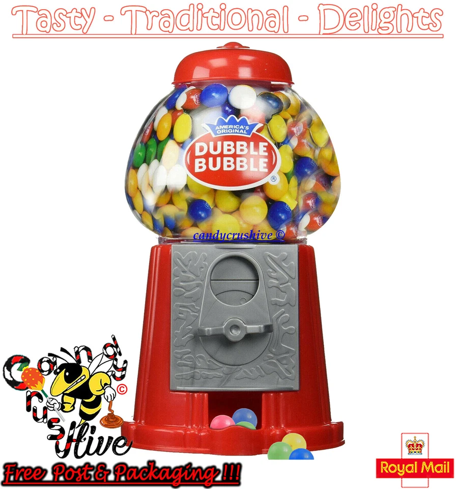 Gumball Vending Machine Gum Dispenser Toy Coin Bank 80g Bubble Gum Included Bulk