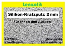 300 kg SilikonKratzputz + Scheibenputz 2mm  Silikonputz Strukturputz Aussenputz