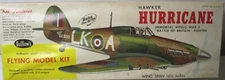 Guillows Flying Model Kit Hawker MK-1 Hurricane WW2 Battle of Britain Fighter