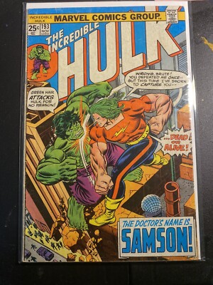 THE INCREDIBLE HULK #193 Marvel Comics, 1975/ The Doctor's Name is ... Samson!